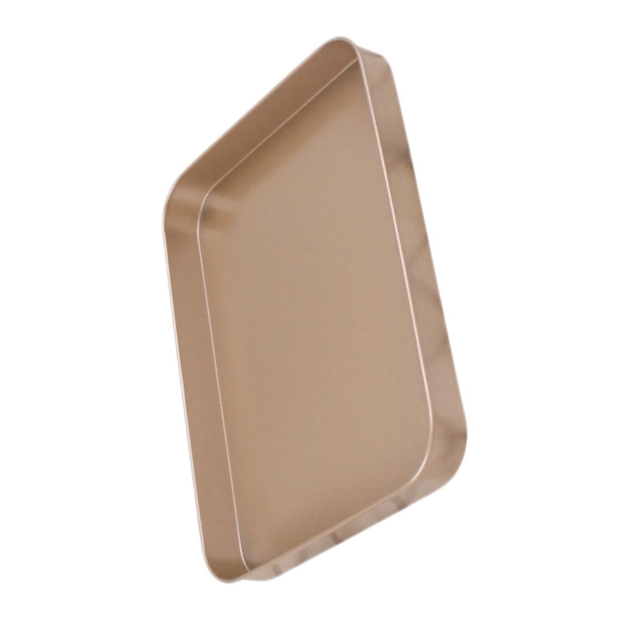 Ciieeo Rectangular Carbon Steel Baking Pan Non-stick Oven Cake Tray for Home Kitchen Bakeware for Cakes Cheesecakes and More Golden Finish