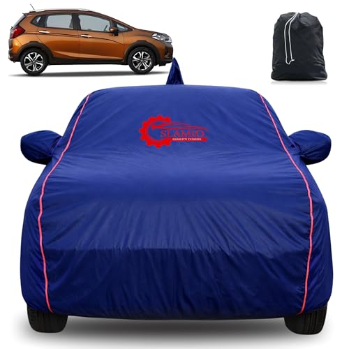 Image of 100% Waterproof Car Cover for Honda's WR-V | All-Weather, Dustproof & UV Protection | Heavy-Duty 3-Layer Fabric | Custom Fit with Mirror & Antenna Pocket | Navy Blue