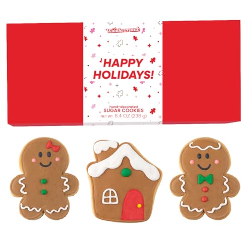WANDERCRUMB Gingerbread Cookies Gift Set, 3-Pack