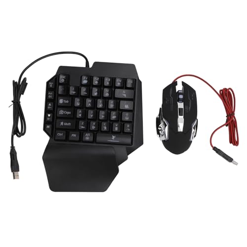 Kit de Juegos Móviles 4 en 1 de Alta Calidad con Teclado una Mano y Ratón RGB