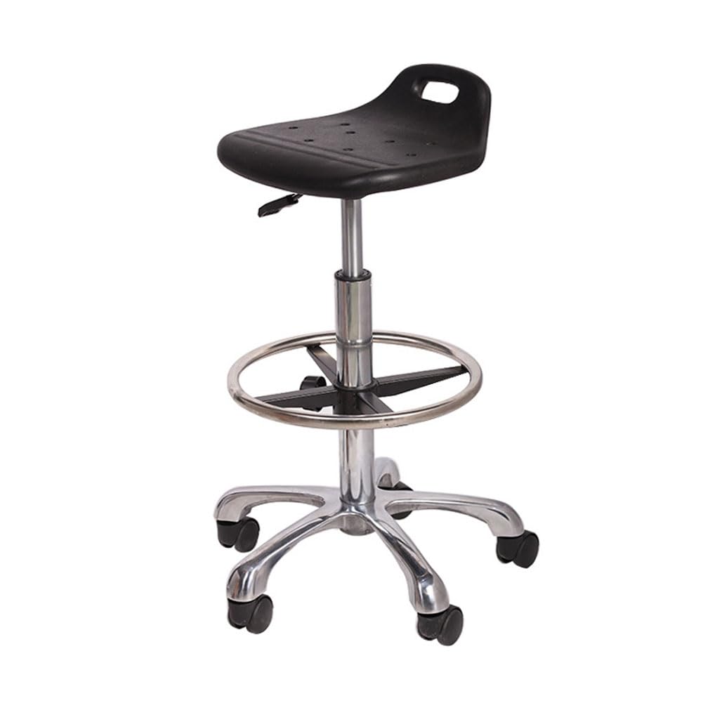 Siège Assis-Debout, Tabouret de Bureau Haut Assise Ergonomique avec Repose Pied Réglable pour Bureau et Tables Hautes B 1pc