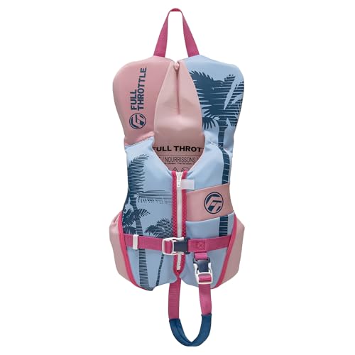 Full Throttle Rapid Dry Flex-Back Infant Life Jacket – U.S. Coast Guard and Transport Canada Approved, fits Infants Less Than 30 pounds by Full Throttle - Used condition - US$63.52