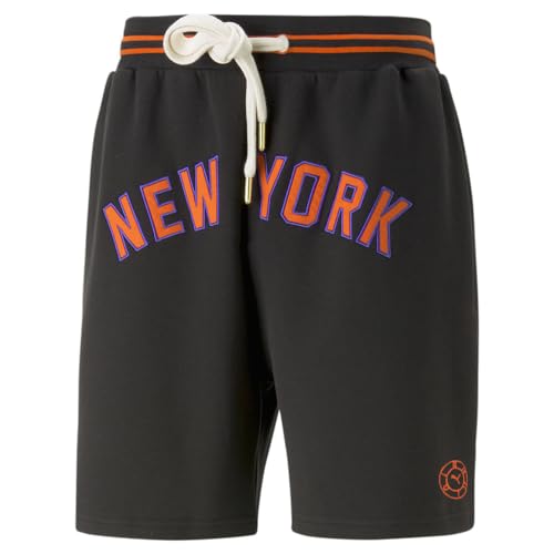Short de sport PUMA Rhuigi noir en coton premium avec coupe décontractée