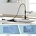 GIMILI Black and Gold Drinking Water Faucet 3 in1 Commercial Style Pull-Down Single Handle Filter Kitchen Faucet for Water Filtration System,Without Water Filtration Device