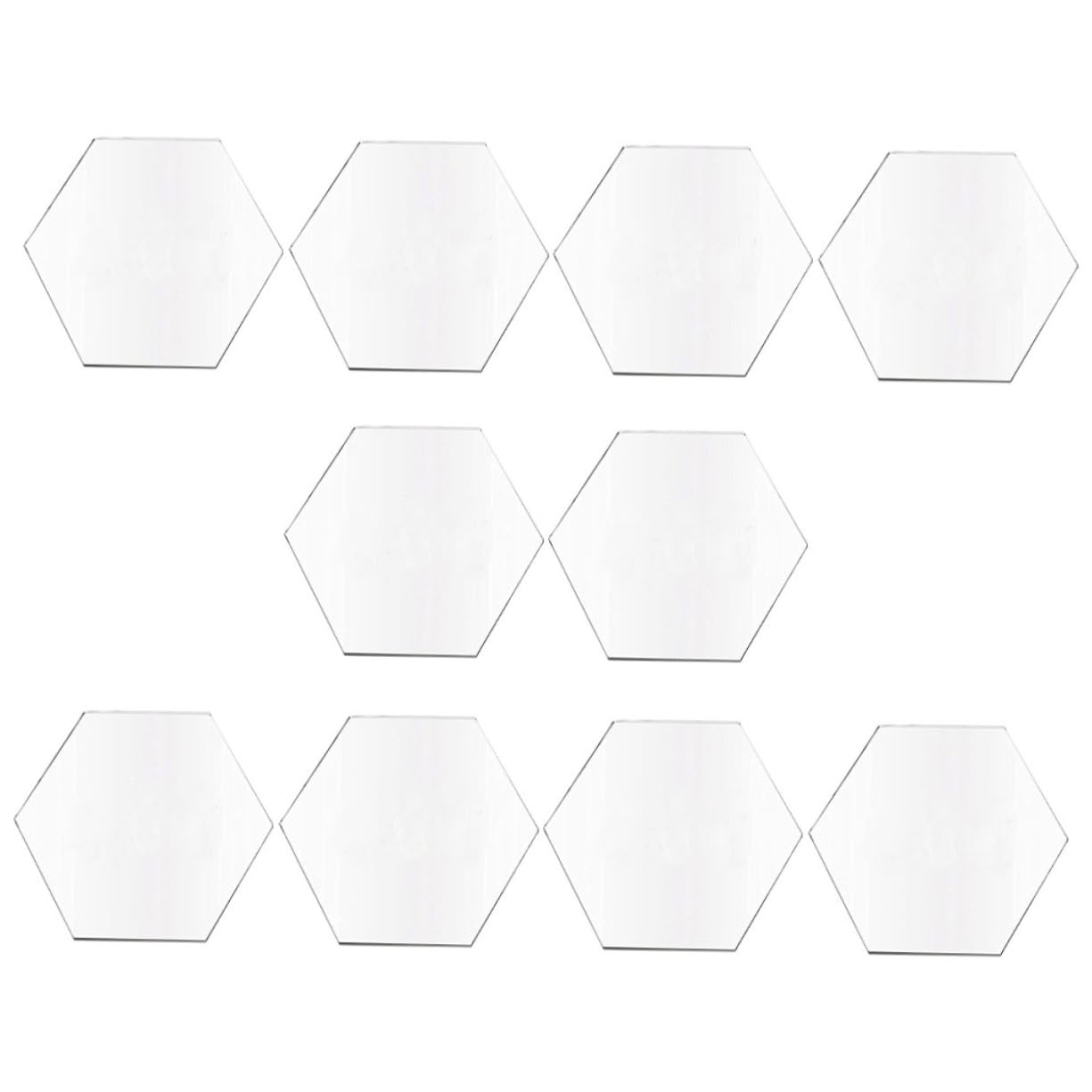 BELLIFFY 10pcs Acrylic Blanks Kids Acrylic Plates Lightweight Scratch-Resistant Graffiti Cards