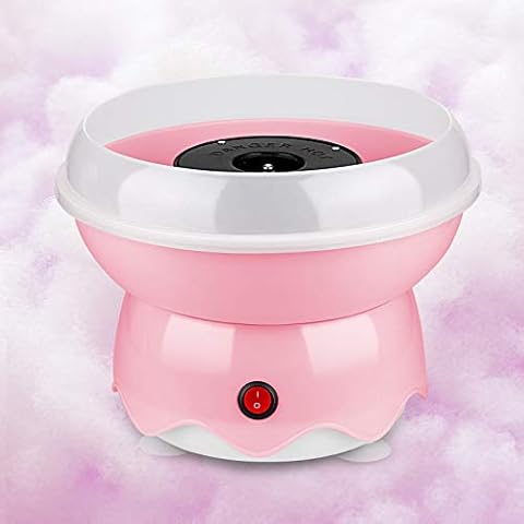 Cotton Candy Machine for Kids, Hermard Portable with Large Food Grade Splash-Proof Plate, Efficient Heating, Hard & Sugar Free Cotton Candy Maker for Kids Birthday Party Cover