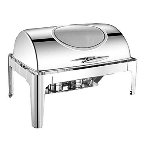HSBAIS Speisenwärmer Buffetwärmer, 9 Qt Rechteckig Wärmebehälter Edelstahl Chafing Dish mit Deckel für Buffets, Caterer…