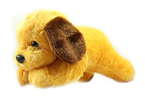 Image of Tickles Adroable Lying Dog Soft Stuffed Plush Animal Toy for Kids Baby Boys & Girls Birthday Gifts (Size: 35 cm Color: Brown)