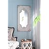 Gowe 29 x 54 distressed white mirror with solid wood frame french country floor mirror for living room bedroom entryway  urban country home decor