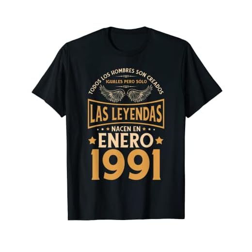 Cumpleaños Hombre Regalos Las Leyendas Enero 1991 Camiseta