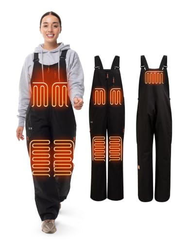 HENNCHEE Heated Insulated Bib Overalls