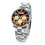 The Bradford Exchange AC/DC 40th Anniversary 'Back in Black' Chronograph – A Unique and Officially Licensed AC/DC 40th Anniversary Men's Chronograph, Featuring Band Logo and Stainless Steel casing
