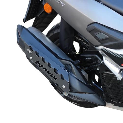 Protection échappement NMAX 125 155 cache pot noir 2015-2020 - 4