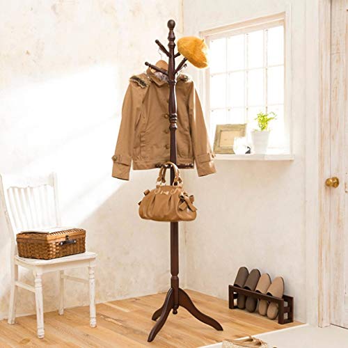 Cintres en bois de caoutchouc 48x48x183cm pour couloir