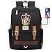 Produktbild Hogwarts Gryffindor College Rucksack, Harry Potter Laptop Schultasche, mit USB-Ladeanschluss, Freizeit Reise Rucksack Tasche 42 * 30 * 16CM Schwarz