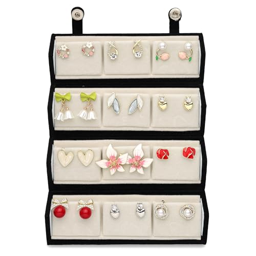 Image of Pretty Pairings 12 Pairs Earrings Set for Women with Jewellery Box | Stylish Stud, Pearl, Drop & Designer Earrings | Premium Gift Set for Girls | Birthday, Anniversary, Engagement