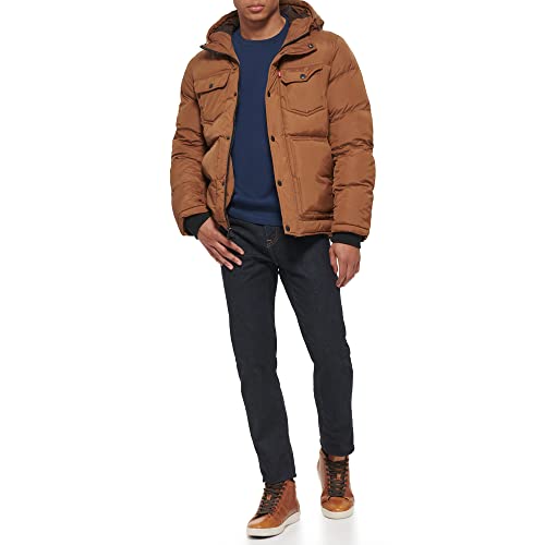 Image of Levi's Men's Performance Hooded Puffer Trucker Jacket (Regular & Big & Tall Sizes)