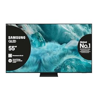 Samsung Smart TV 55'' QE55Q7F5AUXZT QLED 4K, Q4 AI Processor, 4K Upscaling, OTS Lite, Slim Look Design, 2025