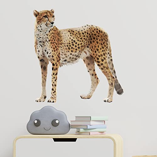 Vinilo decorativo animal guepardo removible en hoja miniatura 3