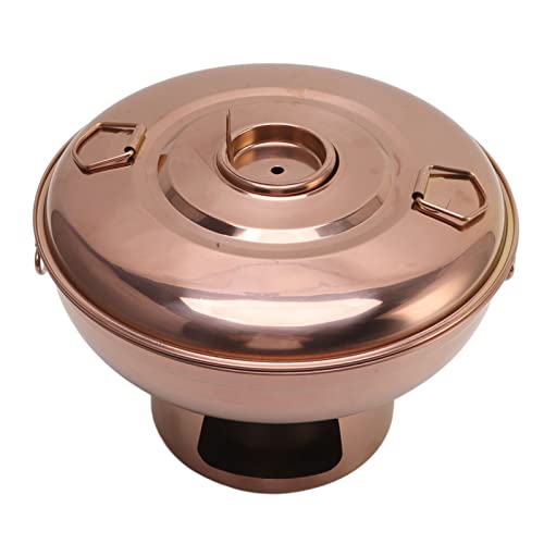 Hotpot pequeño estilo chino acero inoxidable 410 oro rosa miniatura 6