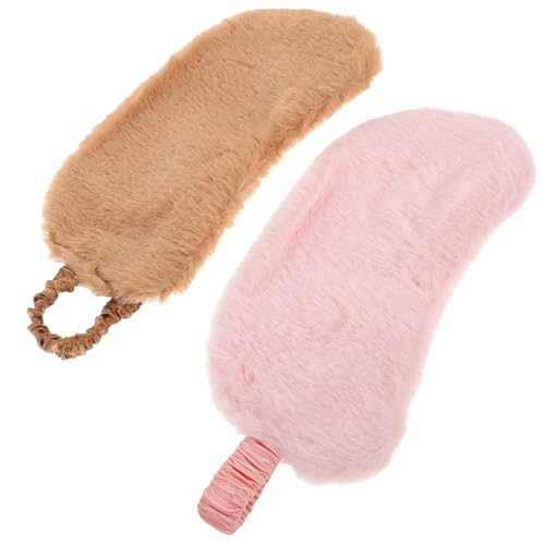 VALICLUD 2個 目隠し 漫画の睡眠 スリープ かわいい キッズアイ 豪華なスリープアイ アイカバースリープ 布、ぬいぐるみ