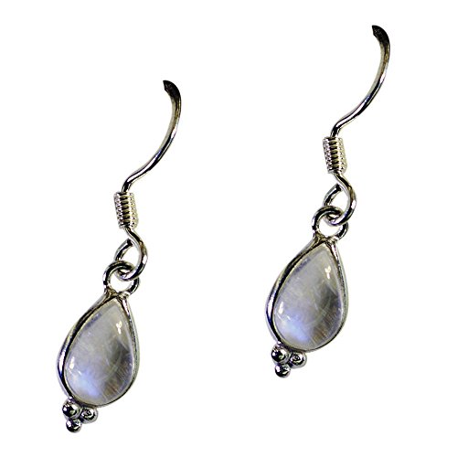 Pendientes de piedra lunar natural perfectos para eventos y estilo boho chic 2