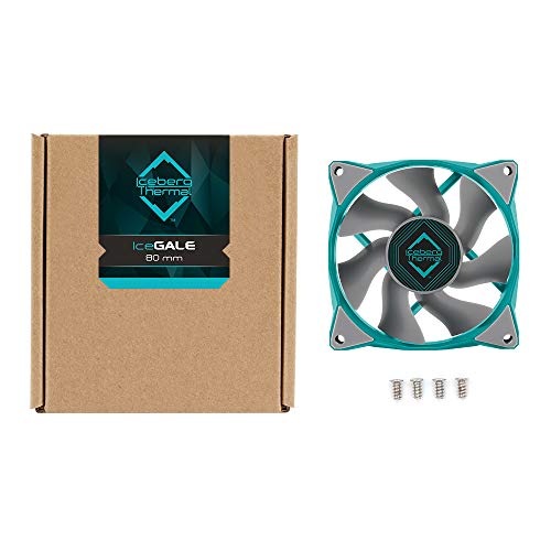Image of Iceberg Thermal IceGALE 80mm PWM Premium Case Fan (Teal)