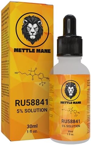 RU58841 5% Solution (50mg/ml) - DHT Blocker - Advanced Hair Loss Treatment - Anti-Androgen Hair Tonic - Promotes Hair Regrowth and Prevents Male Pattern Baldness - 30ml