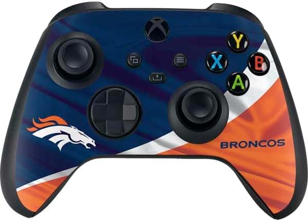 Skinit Decal Gaming Skin Compatible with Xbox Series X Bundle - Officially Licensed NFL Denver Broncos Design