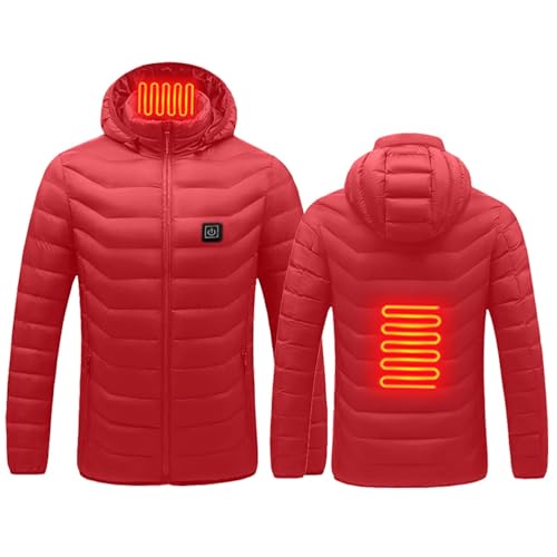 Doudoune chauffante USB pour homme sans batterie veste thermique noire