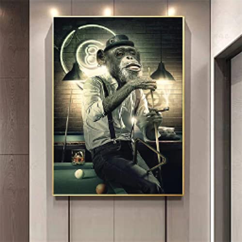 Singe En Costume Fumer tableau moderne graffiti idéal pour donner du relief à une chambre sans âme
