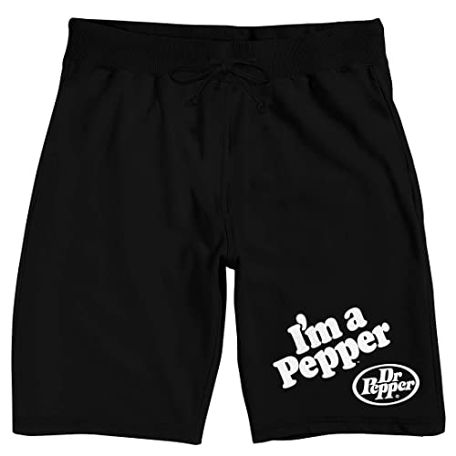 Dr Pepper I'm A Pepper Men's Black Sleep Pajama Shorts