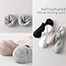 EPEIUS Thick No Show Socks for Women Athletic Ankle Socks Cushioned Running Low Cut Non Slip Invisible Liner Size 5-8 (All White 6 Pairs M)