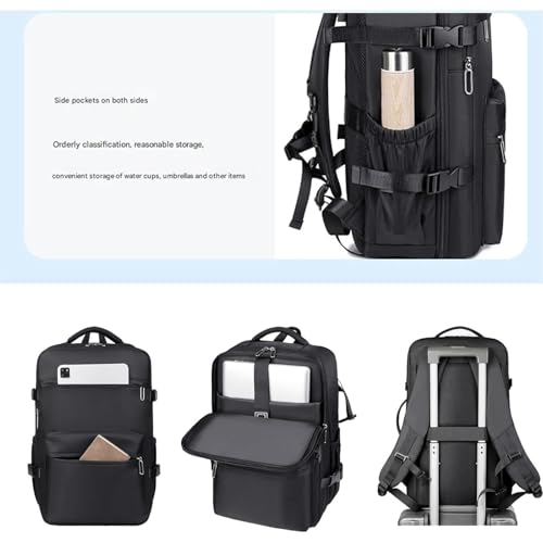 Lunapack Backpack, Vacuum Back Pack Travel, Expandable Air Compression System with Electric Pump (Green)4