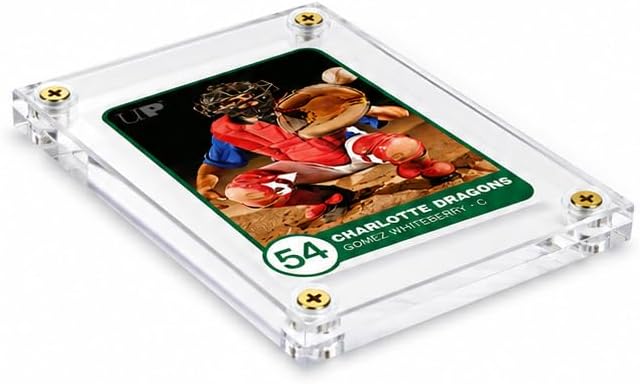 Ultra PRO - 1/4" Screwdown Non-Recessed Trading Card Holder, Ultra Clear Plastic Slab Display for 2-1/2" x 3-1/2" Standard Cards, Acid-Free and Non-PVC, 4-Screw Closure image 3
