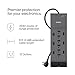 Belkin 12-Outlet Surge Protector Power Strip w/ 12 AC Outlets & 8ft Flat Plug, UL-Listed Heavy-Duty Extension Cord for Home, Office, Travel, Computer, Laptop, Charger - 3,940 Joules, Pack of 3