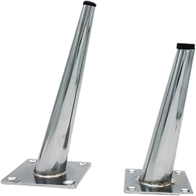4pcs Sofa Legs Oblique Cone Furniture Legs Furniture Feet Metal Table Legs Supporting Feet Cabinet Legs,Suitable for All Kinds of Furniture DIY,Furniture Replacement Legs,Silver(20