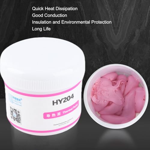 Thermal Paste HY204 Thermal Compound Paste Thermal Conductivity 4.0W m k Compound Silicone Grease for CPU Heatsink (100g)