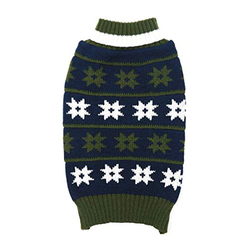 kyeese Dog Sweaters Small Turtleneck Dog Sweater with Leash Hole Knit Warm Dog Clothes