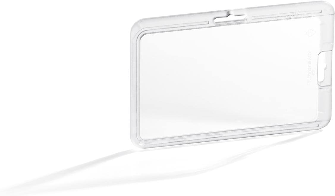 Durable 892819 Card Holder Permanent, for Permanent Inclusion of Cards IDS, 10 Pieces, Transparent