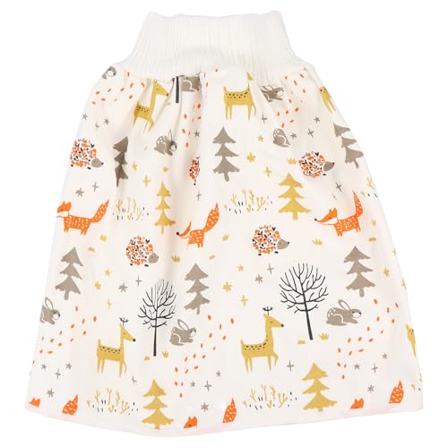 LOORGVEL Falda de Pañal para Ñiño Cintura Alta Pantalones de Entrenamiento de Algodón Transpirable Talla M Pantalones Prácticos para Entrenamiento de Bebés en Actividades Diarias
