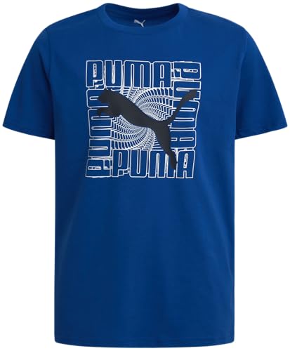 PUMA Boys T-Shirt - Cat Logo T-Shirt for Boys - Athletic Crewneck Short Sleeve Tee (S-XL)