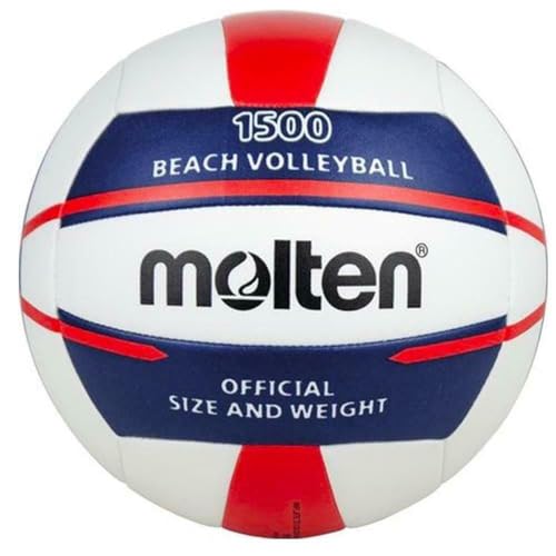 Molten VB1500 Balón de Voleibol de Playa White/Blue/Red 5