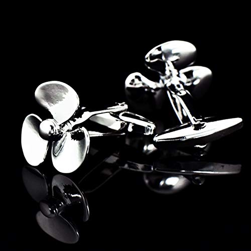Mancuernillas plateadas estilo elegante para hombre miniatura 3