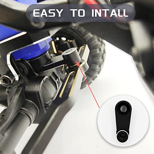 Hoplex 25T Servo Arm Servo Horn Upgrade Accessories For 1/18 Trx4M Stock Servo(Black & Red) #TOP5