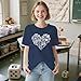 Cutesong Womens Teacher Shirts Math Teacher Life Teaching T-Shirt Do The Math Print Tee Top Deepblue