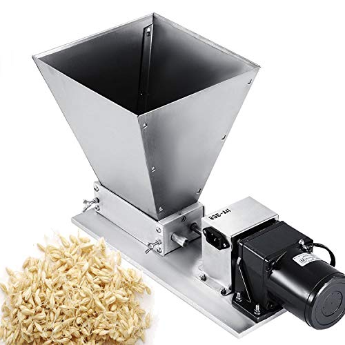 Happybuy Electric Grinder 2 Roller Mill Homebrew 40PRM Malt Crusher with 11LBS Hopper