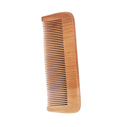 Wooden Comb Natural Peach Wood Comb Anti-Static, Strength & Durability,Beard wooden comb