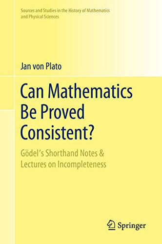 Buy Can Mathematics Be Proved Consistent? — BookShops.in