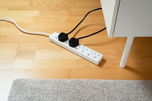 Brennenstuhl 4-Way Extension Lead with individual switches (2m cable, Power Strip with 90° angle of sockets) - Image 4